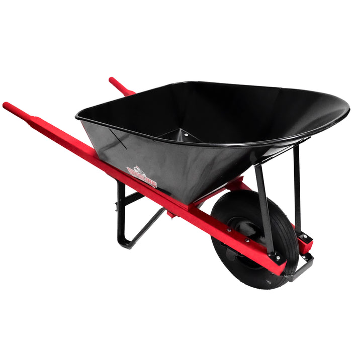 Sterling Steel Tray Wheelbarrow 6 Cu. Ft. w/ Pneumatic Tire
