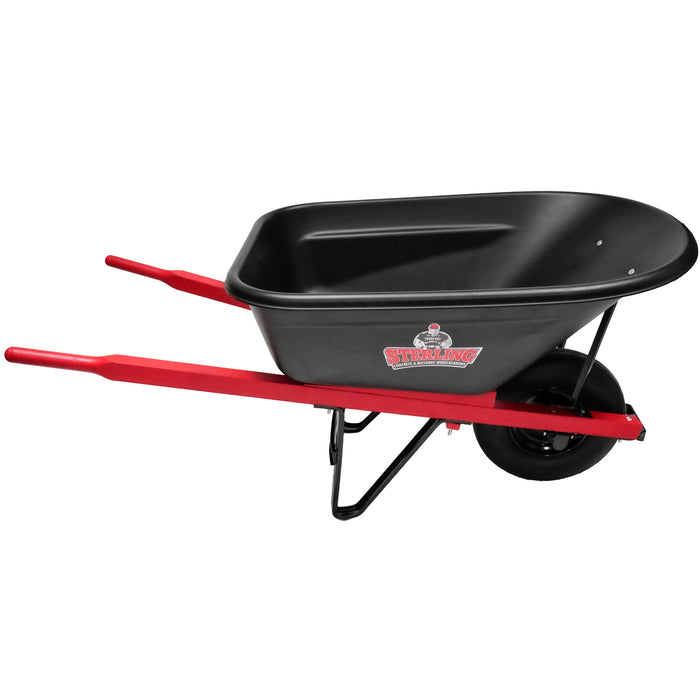 Sterling 6 Cubic Foot Poly Wheelbarrow