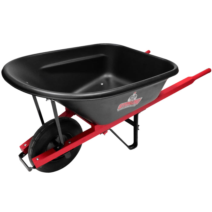 Sterling 6 Cubic Foot Poly Wheelbarrow