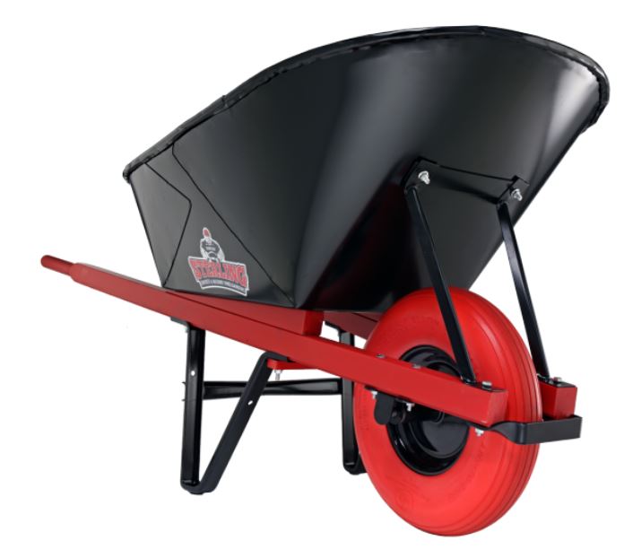 Sterling 7 Cubic Foot Steel Wheelbarrow